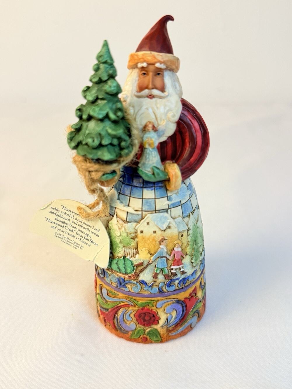 Signed 2007 Jim Shore "Simple Gifts" Santa Claus Tree Heartwood Creek 4008993